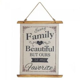 Accent Plus Linen Wall Art - Every Family is Beautiful