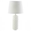 Accent Plus White Cylinder Honeycomb Table Lamp