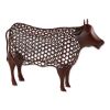 Accent Plus Open Geometric Frame Metal Cow Sculpture