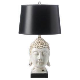 Nikki Chu Black & White Buddha Table Lamp