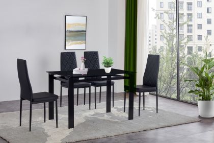 5-piece dining table set;  dining table and chair for 4