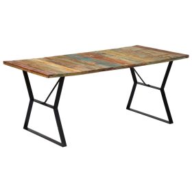 Dining Table 70.8"x35.4"x29.9" Solid Reclaimed Wood