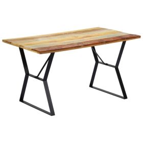 Dining Table 55.1x31.4"x29.9" Solid Reclaimed Wood