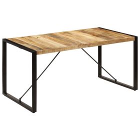 Dining Table 63"x31.5"x29.5" Solid Mango Wood