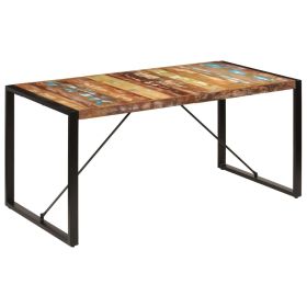 Dining Table 63"x31.5"x29.5" Solid Reclaimed Wood