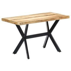 Dining Table 47.2"x23.6"x29.5" Solid Rough Mango Wood