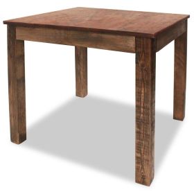 Dining Table Solid Reclaimed Wood 32.3"x31.5"x29.9"