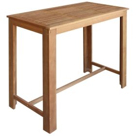 Bar Table Solid Acacia Wood 47.2'x23.6'x41.3'