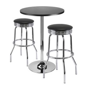 Summit 3-Pc Bar Table Set, 24" Table and 2 Stools