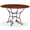 Dining Table Solid Acacia Wood with Sheesham Finish 47.2"x29.9"