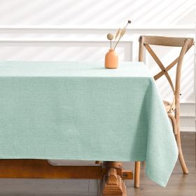 Ins Wind Home Table Cloth Waterproof and Oil proof Wholesale Amazon Thickened Free Cleaning Hotel Western Restaurant Tea Table Cloth (colour: Light green (waterproof and oil proof))