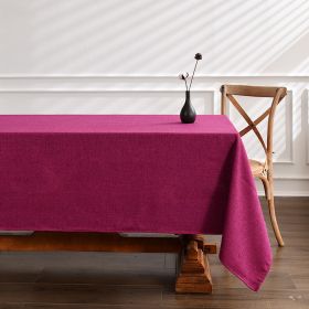 Ins Wind Home Table Cloth Waterproof and Oil proof Wholesale Amazon Thickened Free Cleaning Hotel Western Restaurant Tea Table Cloth (colour: Purple (waterproof and oil proof))