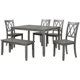 Home, Garden & ToolsFurnitureKitchen & Dining RoomTable & Chair Sets (Color: Gray Wash)
