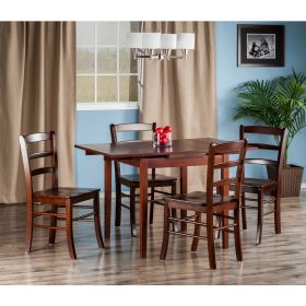 Pulman 5-PC Set Extension Table with Ladder Back Chairs (SKU: 94535)