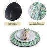 Mother Of Pearl Inlay Charger Plates (Set 2) | Under Plates for Dining; Wedding and Decoration