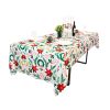 Muwago Christmas Garland Trimming Printed Fabric Tablecloth For Dining Room Decoration Washable Anti-Stain Anti-Oil Table Cover
