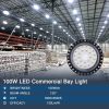 LED High Bay Lights 6500K Daylight White Ultra Thin Highbay Light Fixtures 110V IP65 Waterproof Bay Lighting for Garage Factory Warehouse Gym